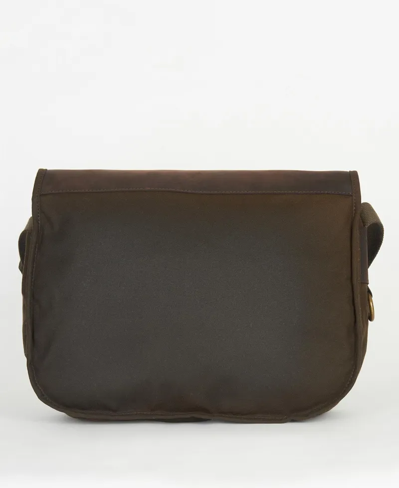 Barbour Wax Leather Tarras Bag in Olive-1